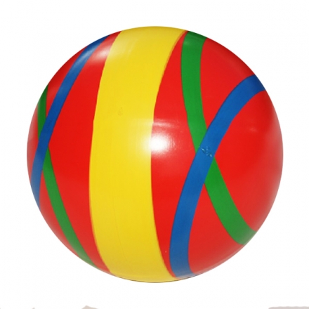 Мячик детский из мягкого эко ПВХ d-20см, рисунок круги, фото 1