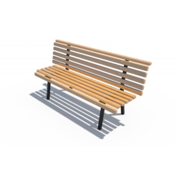 Скамья со спинкой ДХО 06190