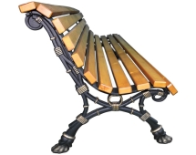 Скамейка парковая Европа, Сосна 1,2 м Скамейка парковая Европа, Сосна 1,2 м