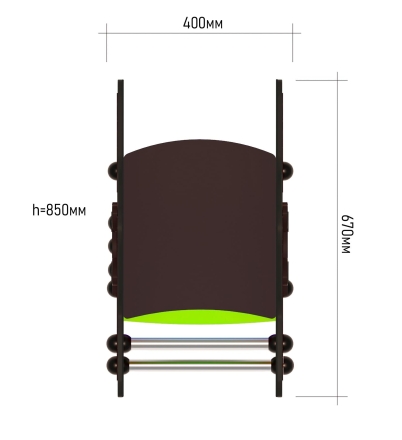 Качалка на пружине ЛД042005 для детской площадки, фото 2