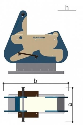 Качалка одноместная Romana 108.29.00-03 для детской площадки, фото 2