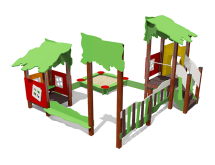 Песочный дворик Опушка ВСТ 5632 с горкой для детской площадки