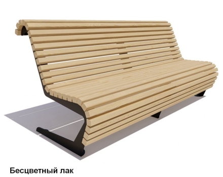 Скамейка уличная Стрит, Сосна 1,5 м, фото 1