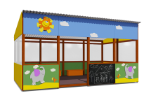 Теневой навес серия Тропикана ВСТ 1510/1 18 м2 для улицы Теневой навес серия Тропикана ВСТ 1510/1 18 м2 для улицы