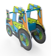 Качели на пружине «Трактор», паттерн "Фэнтази" КЧ057.02 Качели на пружине «Трактор», паттерн "Фэнтази" КЧ057.02