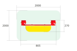 Развивающий элемент Стенка для рисования РЭ028 для детской площадки, фото 2
