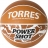 Мяч баск. &quot;TORRES Power Shot&quot; арт.B32087, р.7, 8 пан., ПУ, нейлон.корд,бут.кам, оранжево-белый