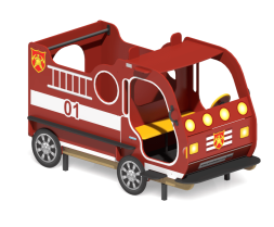 Игровой комплекс Пожарная машинка ИО-10.1 для детской площадки Игровой комплекс Пожарная машинка ИО-10.1 для детской площадки