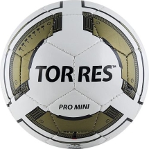 Мяч футбольный сувенирный &quot;TORRES Pro Mini&quot;, размер 0, д.12 см, бело-черно-золотой