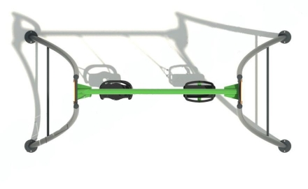 Качели Листья для детской площадки, фото 2