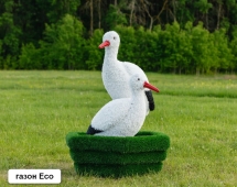 Топиари Аисты в гнезде, семья газон Eco Топиари Аисты в гнезде, семья газон Eco