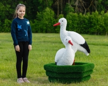 Топиари Аисты в гнезде, семья газон Eco Топиари Аисты в гнезде, семья газон Eco