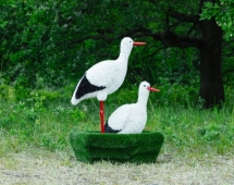 Топиари Аисты в гнезде, семья газон Eco Топиари Аисты в гнезде, семья газон Eco