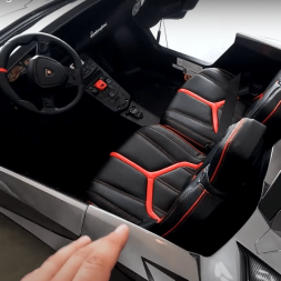 Электромобиль Lamborghini Aventador 24V A8803 серый, фото 2