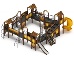 Детская игровая площадка Остров детства (Эко) H=1200 H=2000 ДИК 2.01.8.02-12, фото 3