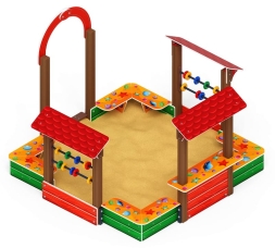 Песочный дворик Теремок (Ракушки) - ИО 6.01.04-01, фото 3