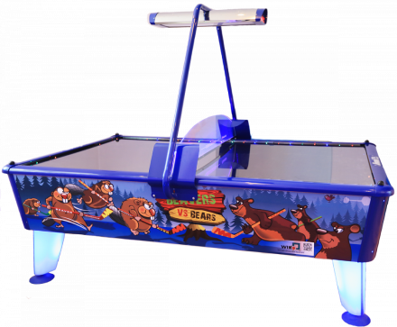 Аэрохоккей «Beavers vs Bears» (238 х 158 х 83 см, цветной, жетоноприемник/купюроприемник), фото 1