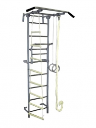 Спортивный комплекс Крепыш плюс Г пристенный 1 серый