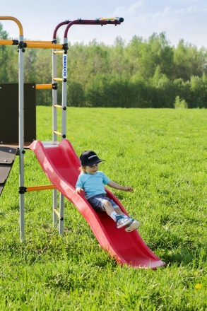 Детский спортивный комплекс для дачи ROMANA Островок Плюс (цепные качели)   , фото 5