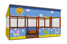 Теневой навес серия Тропикана ВСТ 1510 18 м2 для улицы Теневой навес серия Тропикана ВСТ 1510 18 м2 для улицы