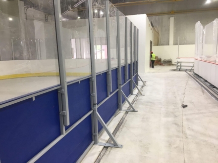 Хоккейная площадка 40х20 м стеклопластик 7 мм без ограждения , фото 2