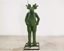 Топиари олень рыбак - газон Есо