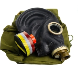 Противогаз фильтрующий БРИЗ "-3301(ППФ)" марки А1В1Е1 с лицевой частью ШМП-1 500104004