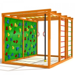 Уличный спортивный комплекс Атлетический куб 4 для детской площадки, фото 2