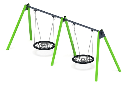 Качели-гнездо М2 (зеленый) - ИО 12.М.05.05.01-02, фото 4