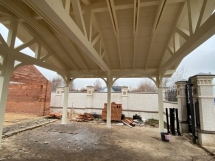 Навес для двух машин ТРИУМФ Несущий каркас