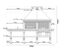 Печь Аристократ 730 Радиальный кирпич красный, фото 8