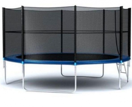 Батут с внешней сеткой и лестницей, HEGEN External 14ft (427 см), фото 1