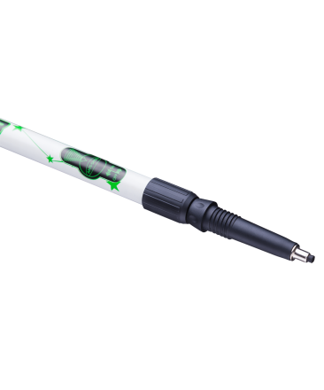 Палки для скандинавской ходьбы Starfall, 77-135 см, 2-секционные, чёрный/белый/ярко-зелёный, фото 3
