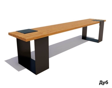 Парковая скамейка Цюрих, Лиственница 0,6 м, фото 1