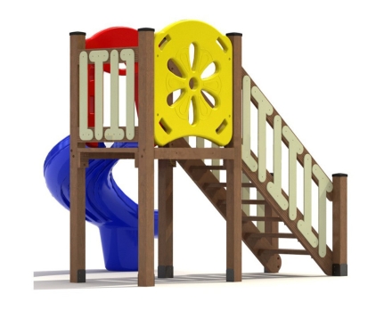 Детская горка ActiWood AW - H1200 для игровой площадки, фото 2