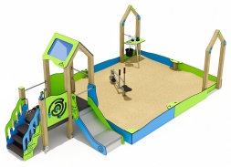 Песочный дворик ЛД051004 для детской площадки, фото 2