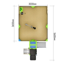 Песочный дворик ЛД051004 для детской площадки