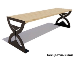Парковая скамейка Часы, Лиственница 1,8 м, фото 2