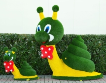 Топиари композиция улитки Малышка и Элли - газон Eco