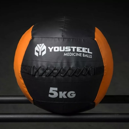 Медицинский мяч YOUSTEEL вес 5 кг, диаметр 35,5 см, фото 1