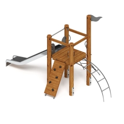 Игровой комплекс (лиственница темный) ДИК 2.24.01-Л.И1.01, фото 3