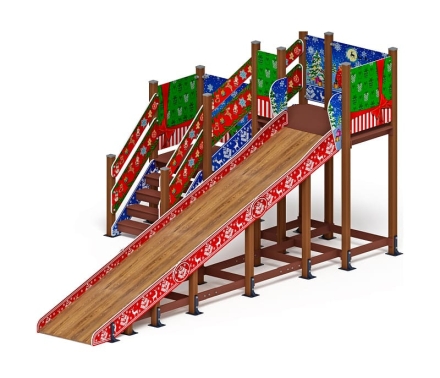 Горка Зима (новый год) (под анкера) - ИО 49.01.02-01.И1 - Н=2000, фото 4