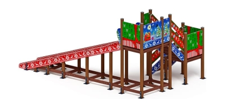 Горка Зима (новый год) (под анкера) - ИО 49.01.02-01.И1 - Н=2000, фото 3