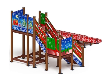 Горка Зима (новый год) (под анкера) - ИО 49.01.02-01.И1 - Н=2000, фото 2