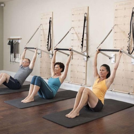 Настенный модуль в комплекте с выступающей перекладиной Balanced Body Springboard, фото 3