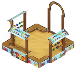 Песочный дворик Теремок (Коты) - ИО 6.01.04-03, фото 4