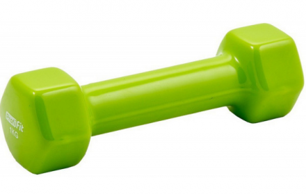 Гантель в виниловой оболочке PROFI-FIT 1 кг, фото 1