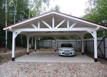 Навес для двух машин ТРИУМФ Базовая комплектация