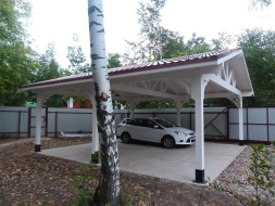 Навес для двух машин ТРИУМФ Базовая комплектация, фото 3