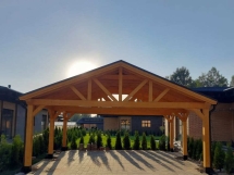 Навес для двух машин ТРИУМФ Базовая комплектация